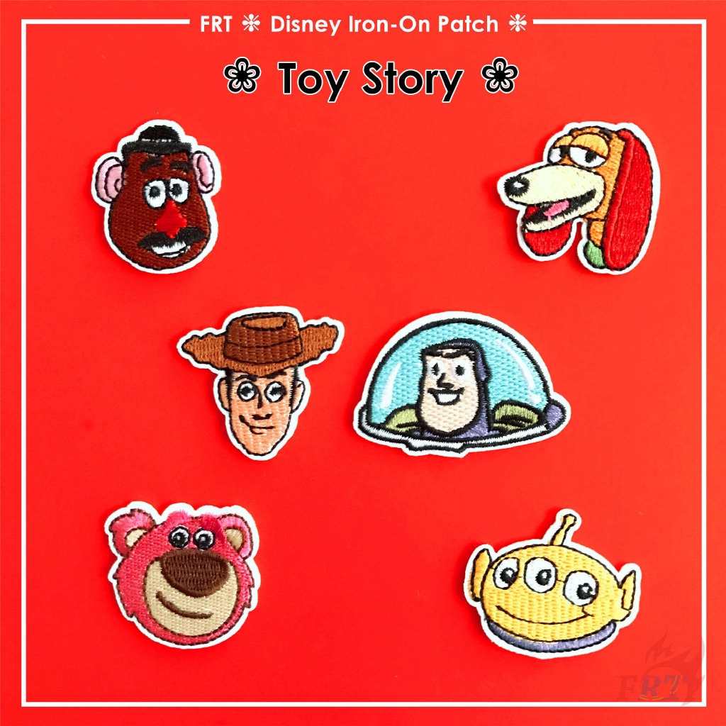 แผ่นแพทช์เหล็ก Toy Story Woody Lotso Buzz Lightyear แผ่นแพทช์รีดติดเสื้อ ลายการ์ตูน DIY 1 ชิ้น