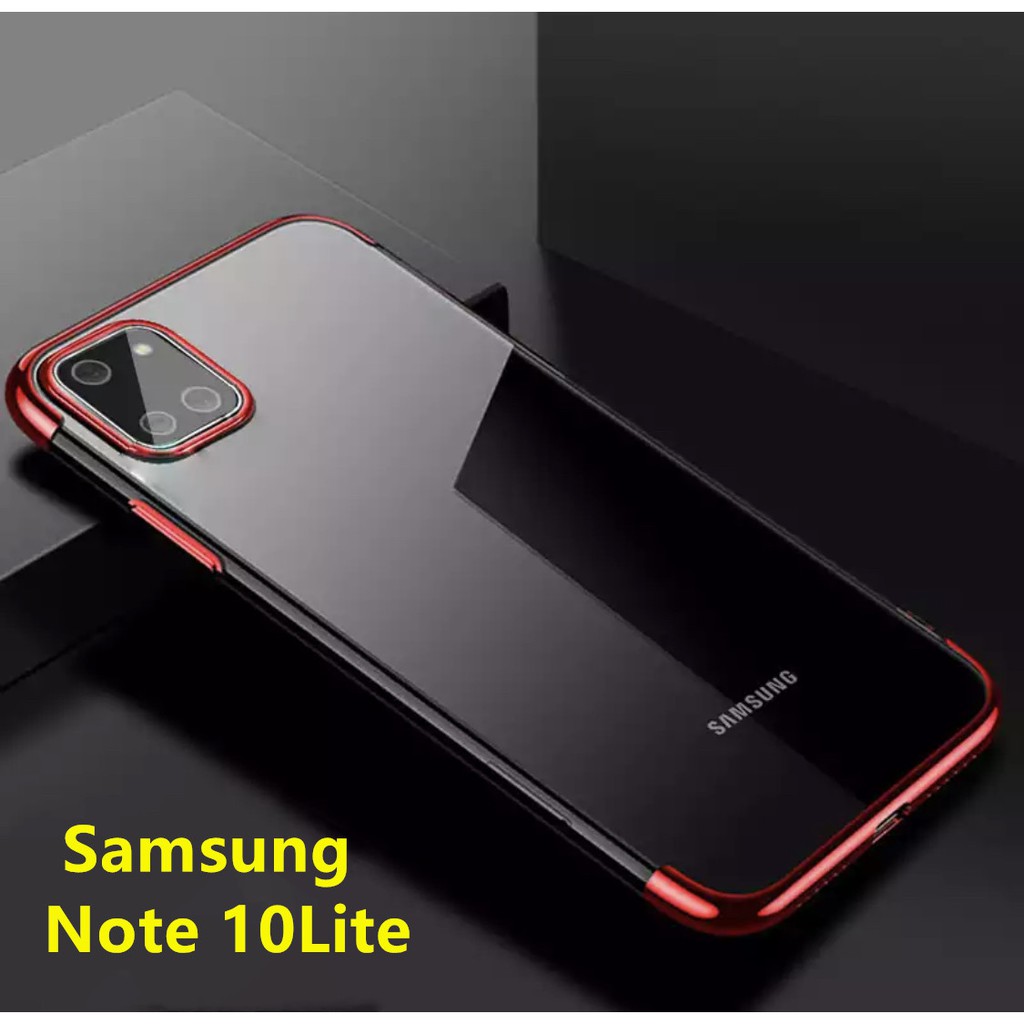Case Samsung Galaxy Note10lite เคสนิ่ม ขอบสีหลังใส เคสกันกระแทก สวยและบาง TPU CASE เคสซีลีโคน สินค้าใหม่ ส่งจากไทย