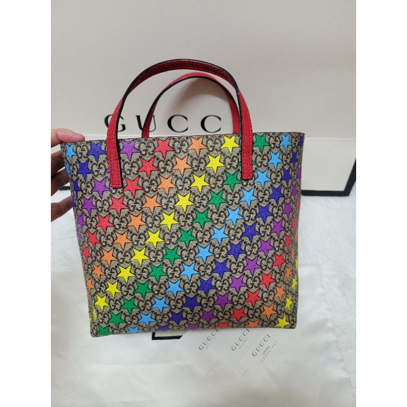 gucci tote kids ลายดาว