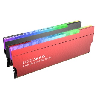 Coolmoon DDR1 DDR3 DDR4 RAM ฮีทซิงค์หน่วยความจํา ARGB กระจายความเย็น ที่อยู่ RGB เสื้อกั๊กระบายความร้อน สําหรับเดสก์ท็อปพีซี