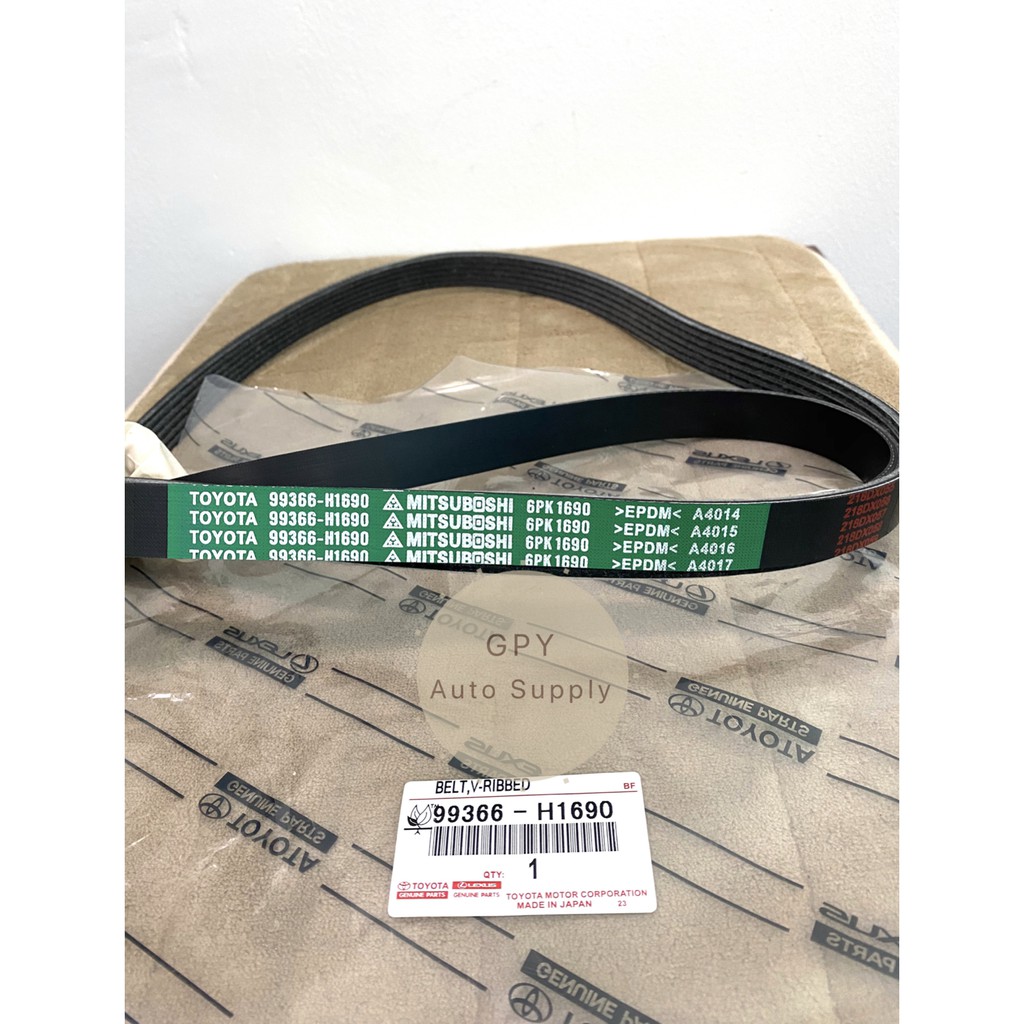 TOYOTA WISH 2003 ZNE10 1.8 (99366-H1690 6PK1690) สายพานพัดลม