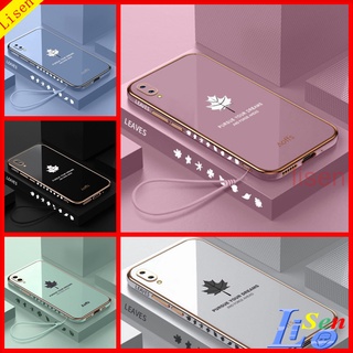 เคส HuaweiY7 Pro 2019 เคส Huawei Y7 Prime 2019 เคส Huawei Y9 2019 Y7A Y9S Y8P Y6P Y9 Prime 2019 Y7 2019 เคสโทรศัพท์มือถือ กันกระแทก ลายใบไม้ สําหรับ FY