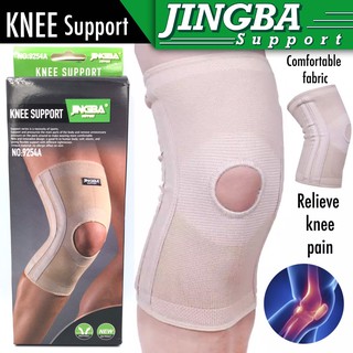 Jingba Knee support ผ้าสวมหัวเข่าแก้อักเสบหัวเข่า เสริมสปิงดัดขา ช่องระบายอากาศ เนื้อผ้ายืดพิเศษ จากห้างหรู ***1 กล่องมี