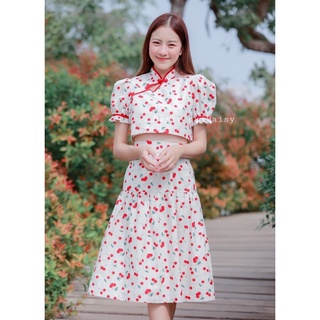 Daisy by Daisy Cherry Qipao Set เฉพาะเสื้อคอจีน