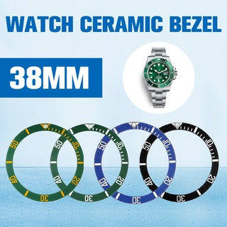 อุปกรณ์เสริมนาฬิกาข้อมือเซรามิก Bezel Insert 38 มม. สําหรับ 40 มม. Submariner