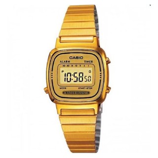 Casio Standard นาฬิกาข้อมือผู้หญิง สีทอง สายสแตนเลส รุ่น
LA670WGA-9DF