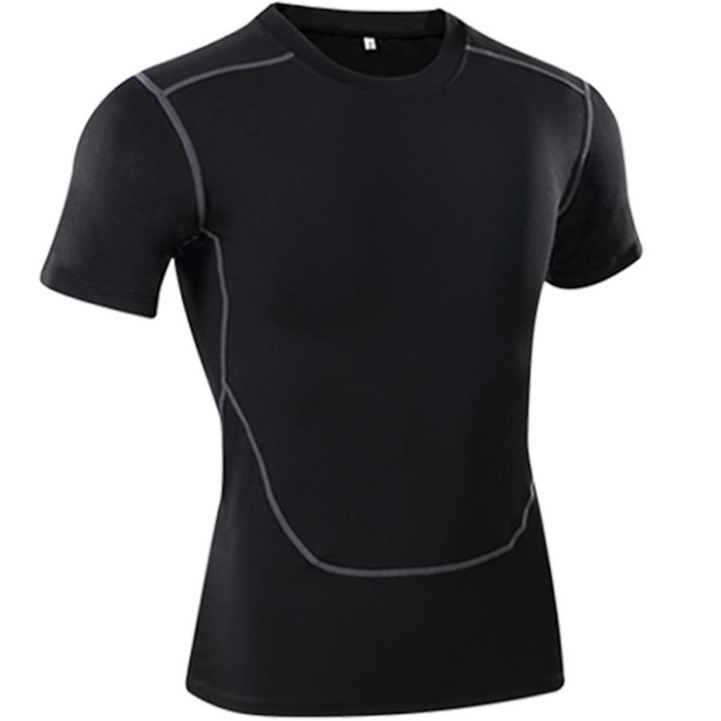 ซื้อ1แถม1 เสื้อยืดออกกำลังกายแขนสั้น กระชับกล้ามเนื้อ T-Shirt Sportswear - รูปที่ 2