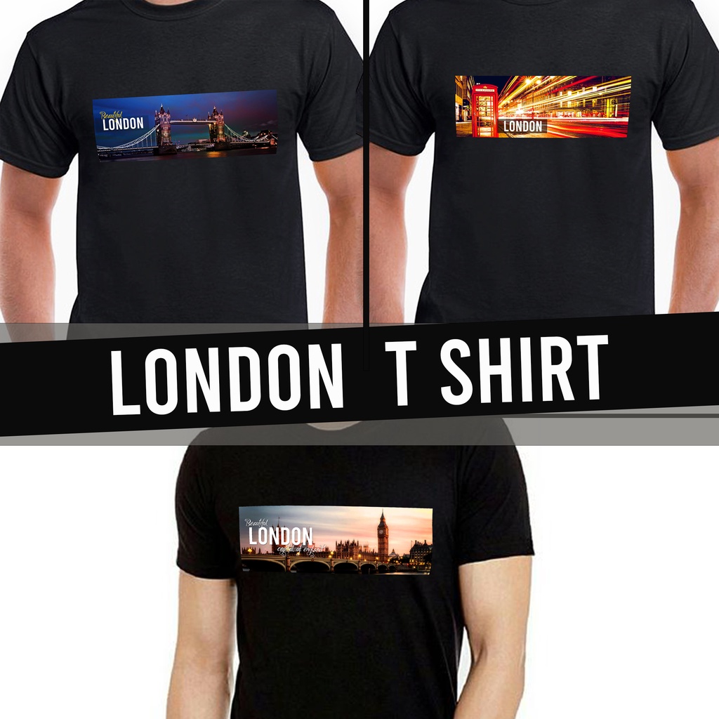 London England United Kingdom Cotton T-Shirt ของที่ระลึก
