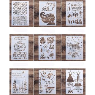 ลายฉลุขนาด a 4 ตกแต่งสมุด diy