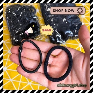 ถูกที่สุด!! ยางรัดผมแพค 100 เส้น แบบหนา มัดผมเกาหลี แบบมีจี้ ราคาถูก คุณภาพดี สีสันสวยงาม