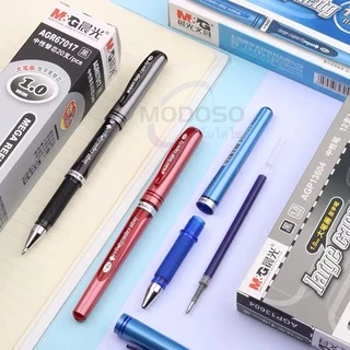 (ยกกล่อง)M&G ปากกาเจล 1.0mm AGP-13604 มี 2สีให้เลือก มีปลอกจับสบายมือ หมึกเจลคุณภาพดี สามารถเปลี่ยนไส้ได้ #pen #office
