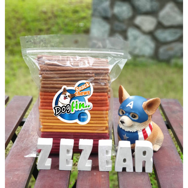 Dog (ด็อกฟิน)สติ๊กแท่ง 500 กรัม ขนมสุนัข รวมรส