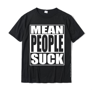 เสื้อยืดวินเทจเสื้อยืด ผ้าฝ้าย พิมพ์ลาย Mean People Suck Funny แฟชั่นฤดูร้อน สําหรับเด็กผู้ชายS-5XL