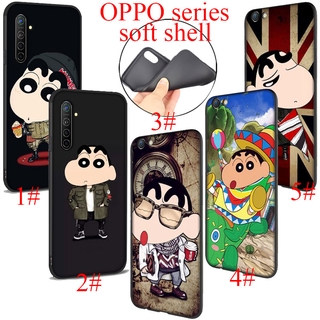 เคสโทรศัพท์ซิลิโคนลายการ์ตูนชินจังสําหรับ Oppo A5 A 9 2020 Reno Z 2z 2 F 10 X Ace 2 3 Pro