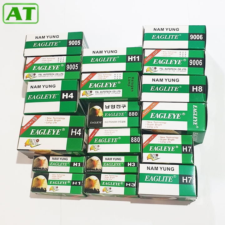 หลอดไฟรถยนต์, 12V ไฟหน้ารถหลอดไฟ H1 H3 H4 H7 H8 H11 880 9005 9006 EAGLEYE นกฮูก (1 หลอด)