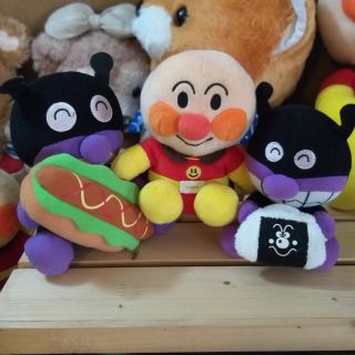 อันปัง อันปังแมน ไบคินแมน Anpan Anpanman Baikinman ตุ๊กตามือสอง