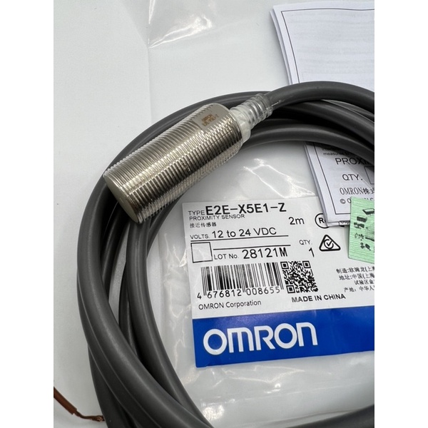 E2E-X5E1-Z 12-24vdc proximity sensor switch 3สาย Proximity sensor ระยะจับโลหะ 5มิล เกลียว 18มิล NPN NO