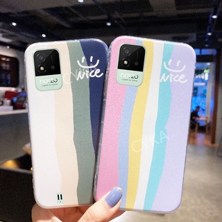 Ready To Ship เคส OPPO A95 A55 4G 2021 NEW เคสโทรศัพท์ Realme 8i / Realme C25Y / GT Neo2 5G Narzo 50i Narzo50A RAINBOW Color Soft With Beautiful Gradient Color Shockproof CoverRealmeC25Y