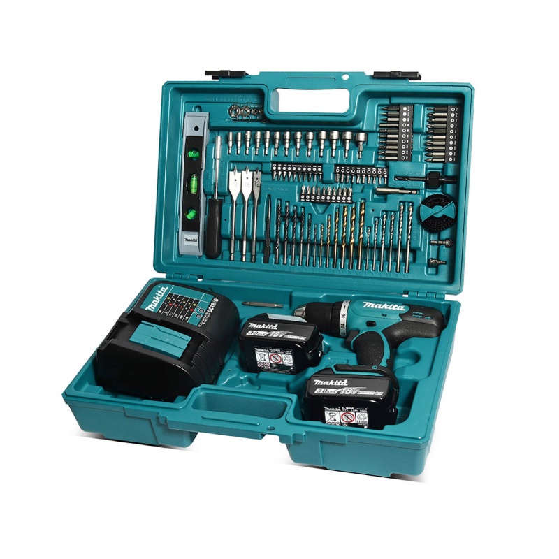 [คอมโบเซ็ต] MAKITA DDF453FX13 : สว่านเจาะไร้สาย 18V พร้อมชุดดอก 101 ชิ้น