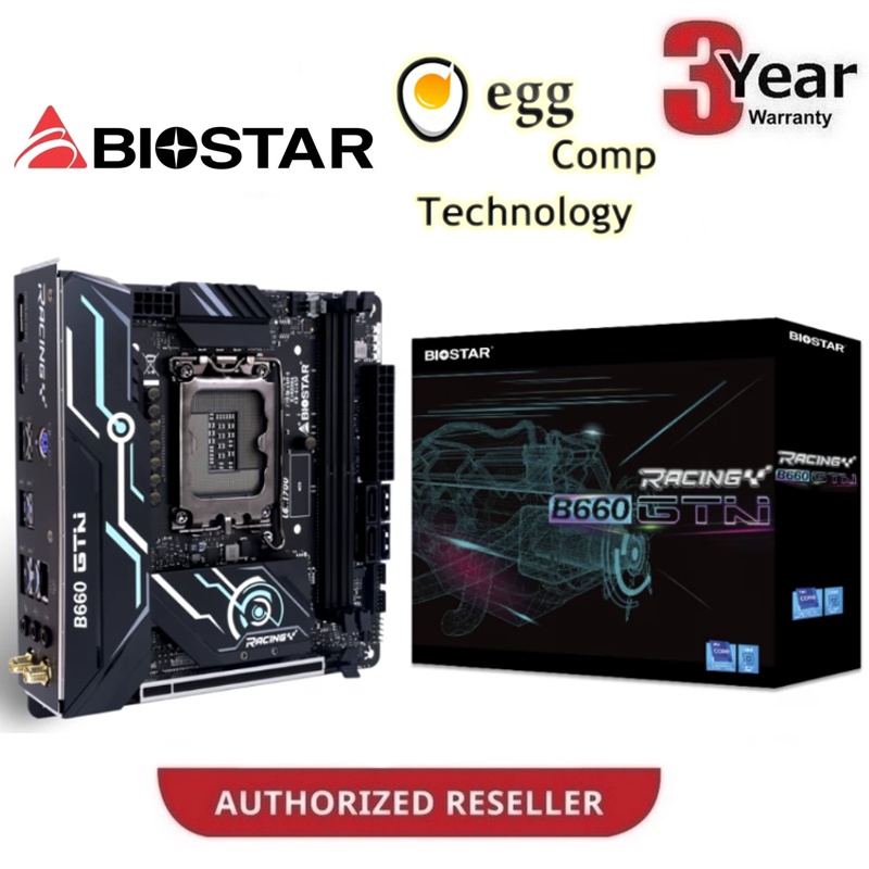 BIOSTAR B660GTN เวอร์ชั่น. 5.x mITX ซ็อกเก็ตเมนบอร์ด LGA 1700 B660