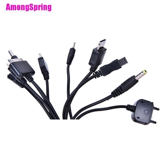 (Amongspring) สายชาร์จ Usb อเนกประสงค์ 10 In 1 สําหรับโทรศัพท์มือถือ