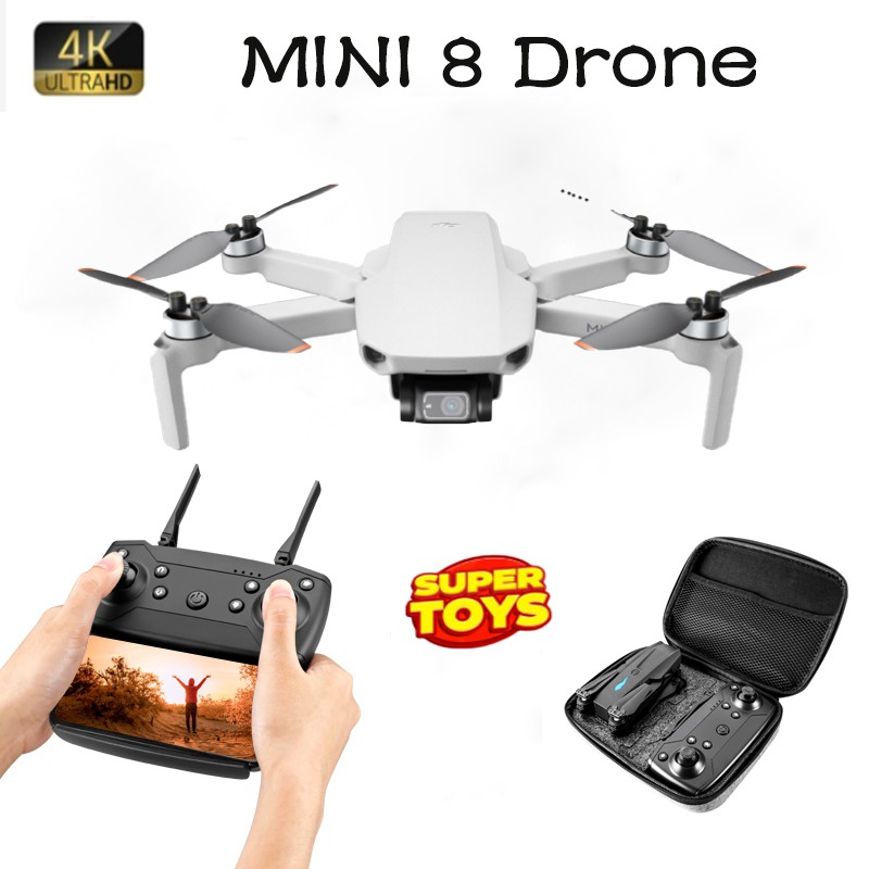 โดรน Mini 8 Drone กล้อง2ตัว Wifi โดรนราคาถูก ขนาดเล็กพกพาง่าย โดรนไซส์พกพา  โดรนบังคับ ถ่ายวีดีโอ กล้องชัด โดรนไร้สาย - Soj_K6F2Ef - Thaipick