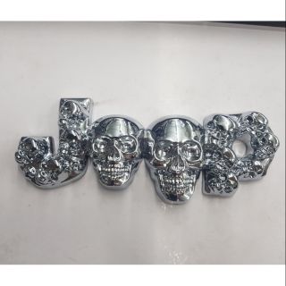 Logo Jeep ลายหัวกระโหลก  15.5 x 5.5 cm