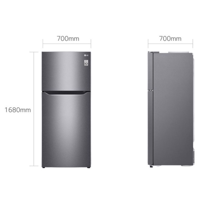 LG ตู้เย็น 2 ประตู รุ่น GN-B422SQCL ขนาด 14.2 คิว เบอร์ 5 SMART INVERTER