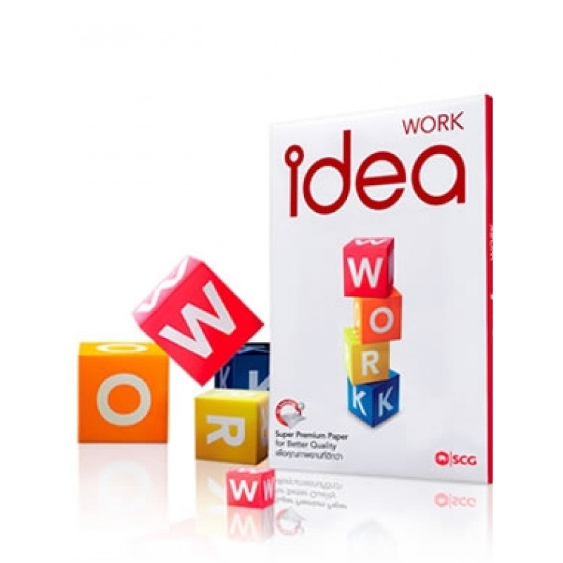 KTS (ศูนย์เครื่องเขียน) (SALE)กระดาษ IDEA WORK ขนาด A4 80 Gsm.(ราคาต่อ 1 รีม)