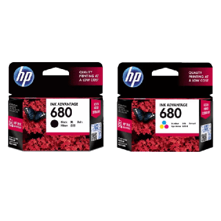 ตลับหมึก HP 680 Black , 680 Tri-Cor Ink Cartridge ของแท้ 100% ตัวเลือกสินค้าได้เพียง 1 กล่อง