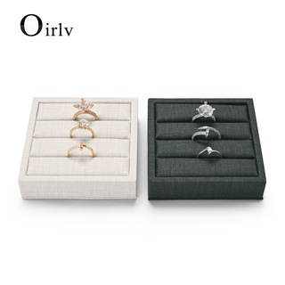 Oirlv ถาดหนัง PU สําหรับจัดเก็บเครื่องประดับ ต่างหู แหวน PU087 PU074