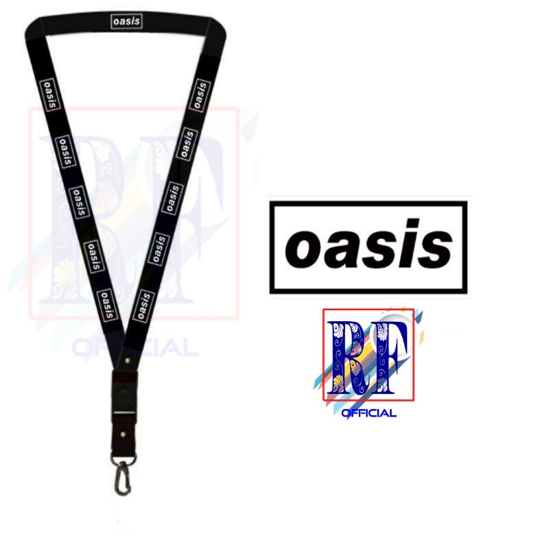 GANTUNGAN Oasis Band Metal Rock Music Keychain lanyard Band Neck Chain ป้ายชื่อบัตรประจําตัว