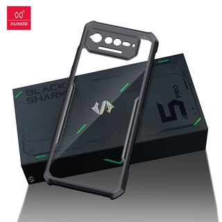 Xundd เคส ROG Phone 6 เคสโทรศัพท์สำหรับ Asus ROG Phone 6 Pro ปลอกป้องกันลายนิ้วมือโปร่งใสฝาหลังถุงลมนิรภัยกันกระแทกเปลือกป้องกัน