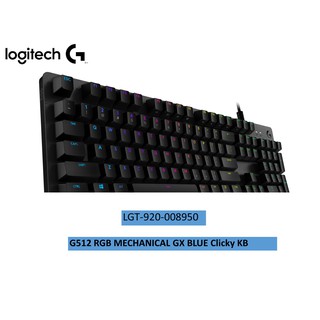 คีย์บอร์ดเกมมิ่ง LOGITECH G512 CARBON CLICKY RGB GX BLUE 2YEAR