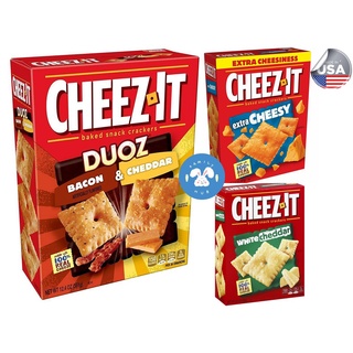 Cheeze-It Cheesy Baked Snack Crackers 351g /Cheeze-It White Cheddar Crackers / Cheeze-It Duoz Bacon &amp;  Cheddar 351g