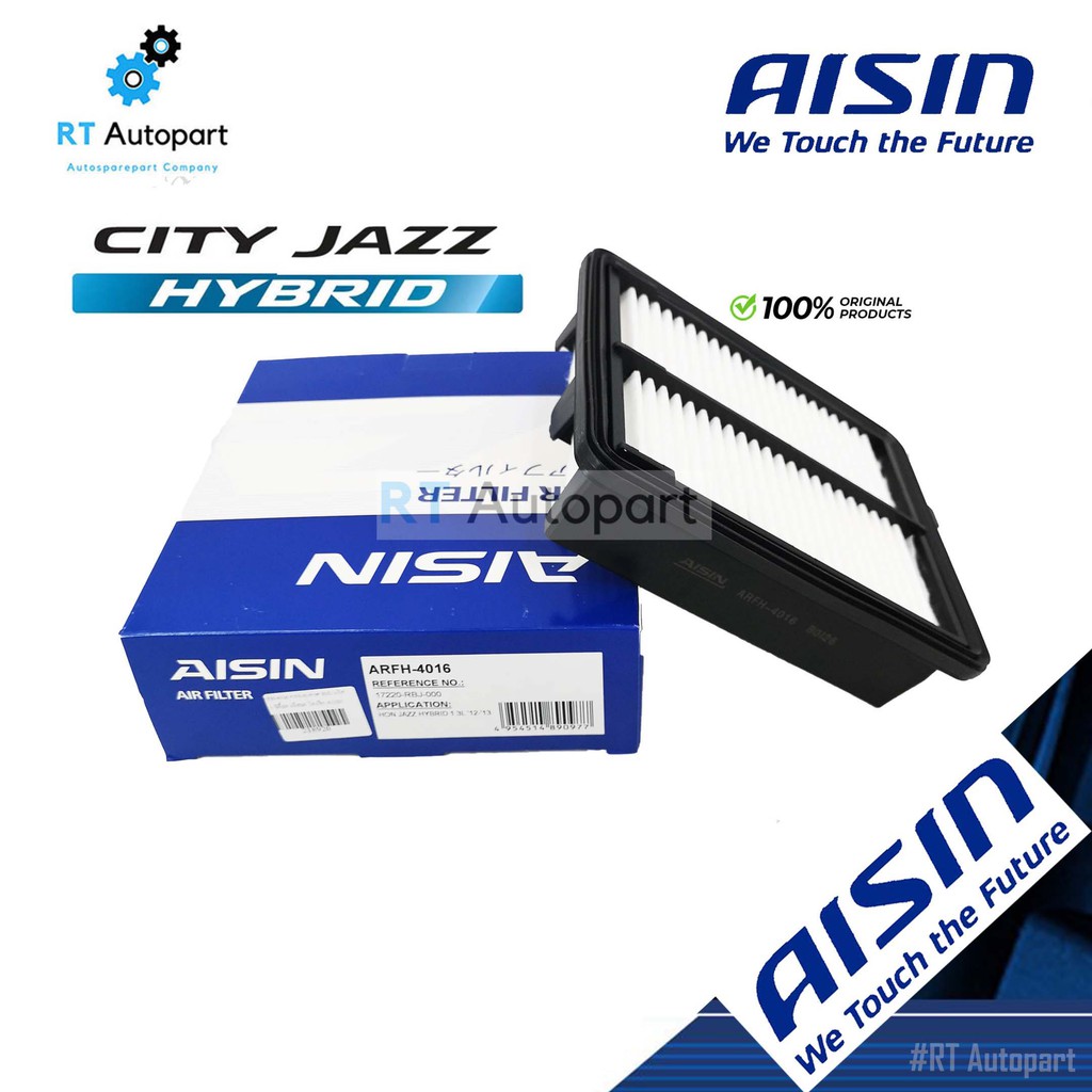 Aisin กรองอากาศ Honda Jazz GE ปี09-13 **เครื่อง Hybrid** / กรองอากาศ Jazz Hybrid / 17220-RBJ-000 / A