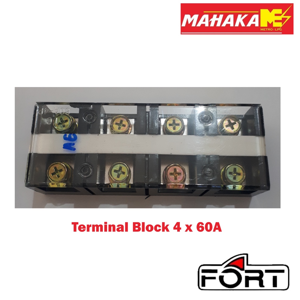 เทอร์มินอลบล็อค 4Pole 60A TC-604 Fort
