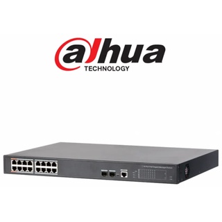 Gigabit Switching Hub 16 Port DAHUA DH-PFS4218-16GT-190 (17,16 POE,+2 SFP)