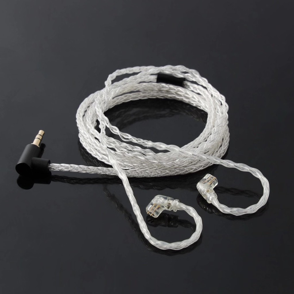 ✒JCALLY JC08S 8 Shares 2Pin 0.78mm MMCX Earphone Upgrade Cable with Mic for KZ ZSN PRO X ZST ZSX AS1