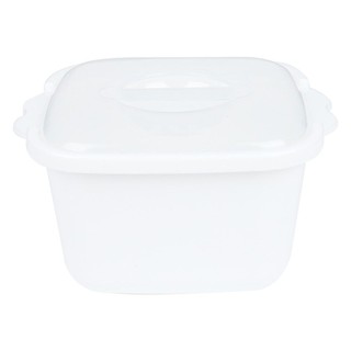 กล่องอาหารไมโครเวฟเหลี่ยม 0.92 ลิตร 4611  FOOD CONTAINER SQUARE 0.92L 4611 WHITE