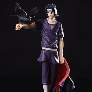 โมเดลวันพีช โมเดล Naruto Akatsuki Organization Uchiha Itachi Crow Itachi Temple Itachi God Anime Hand-run Model Case Dec