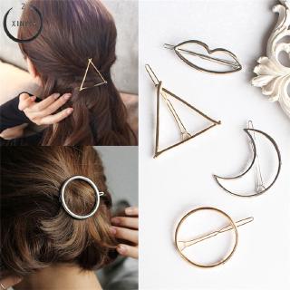 แฟชั่นผู้หญิงโลหะ Hairclips Trend Geometry อุปกรณ์เสริมความงามสง่างามแบบง่าย ๆC3