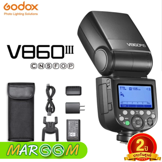 FLASH GODOX KIT V860III แฟลชกล้อง Speedlite E-TTL HSS Flash Light สำหรับ Canon Nikon Fuji