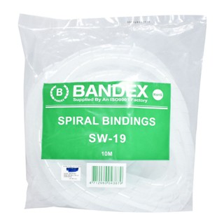 Bandex ไส้ไก่ พันจัดเก็บสายไฟ Spiral Bindings ยาว 10 เมตร ขนาด SW-19