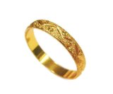 TANITTgems แหวนเกลี้ยงพ่นทราย รุ่น TNBR010 - Gold