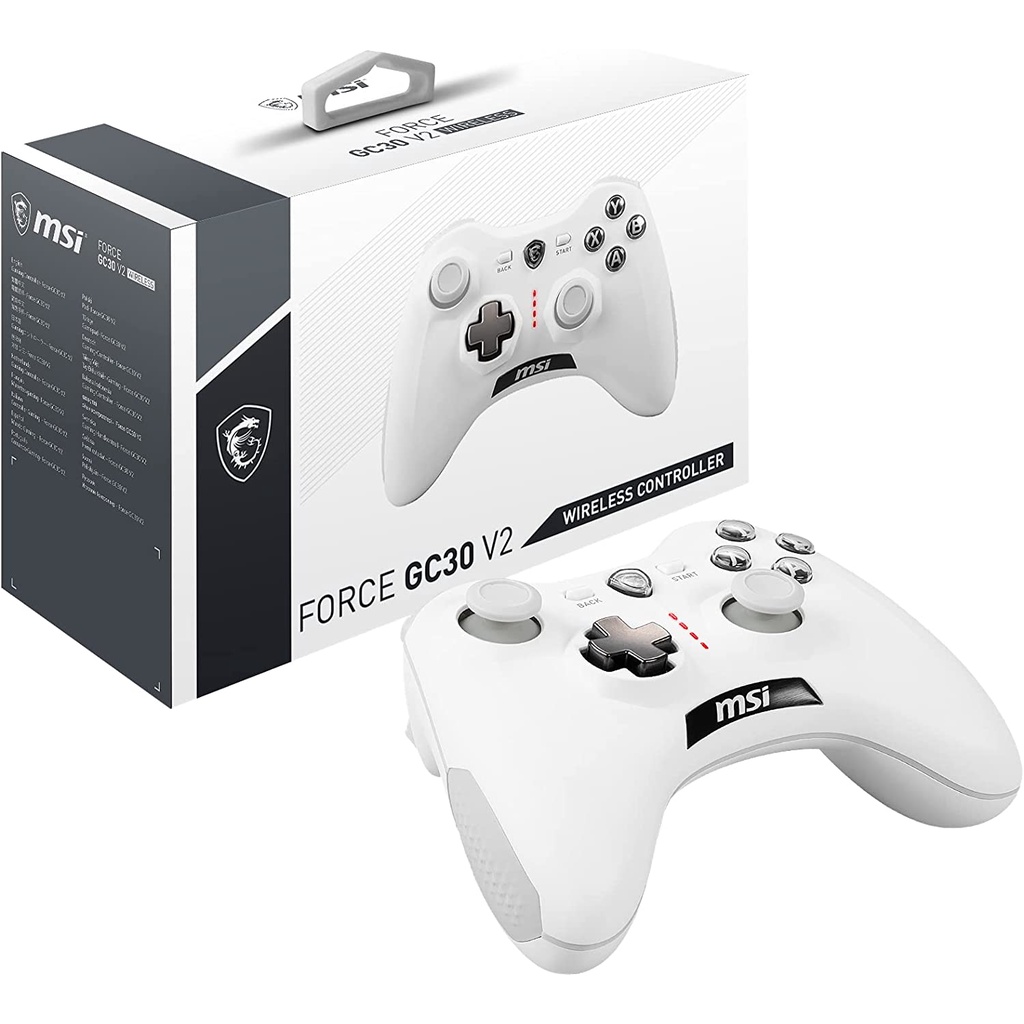 MSI FORCE GC30 V2 WHITE WIRELESS GAMING CONTROLLER จอยสติ๊กเล่นเกม