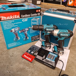 MAKITA COMBO KIT HP333DZ+TD110DZ+BOX 12V MAXสว่านกระแทกปูนได้และไขควง แถม ดอกสว่านเจาะ เห็กปูน และไม้ฟรี 1ชุด