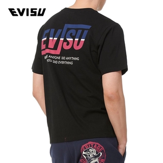 Evisu 19 Ss เสื้อยืดแขนสั้นพิมพ์ลาย Buddha  S Head And Logo 1eshtm 9ts 678xx