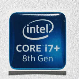 สติ๊กเกอร์ INTEL CORE i7+ 8th Gen 2015