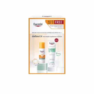 Buy 1 Get 1 Free | Eucerin SUN DRY TOUCH ACNE OIL CONTROL 50 ML FREE Pro ACNE SOLUTION SOFT CLEANSING FOAM 150 G